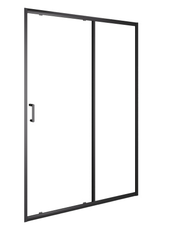 Душевая дверь (130,5х190) Orange E02-130TB матовый черный